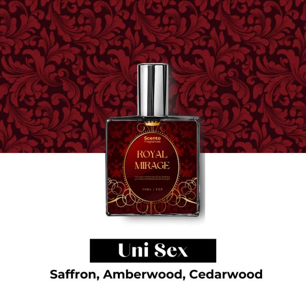 Royal Mirage Perfume by scento fragrances, scento fragrances new perfumes, bacarat rouge 540 impression by scentof rargances scento fragranecs logo, bacaratrouge impression perfume, best impression of bacarat rouge new perfumes