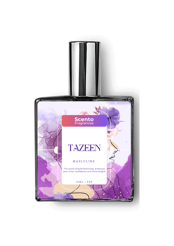 🌸 Tazeen By Scento Fragrances Available in: 10ml • 30ml • 50ml • 100ml Tazeen — a name that means grace, beauty, and elegance — captures the essence of simplicity with effortless charm. Inspired by the iconic Sabaya, this fragrance celebrates the pure femininity of fresh florals and soft musks. 🍃 It opens with a burst of green notes and citrus, creating a light and refreshing aura. 🌹 At its heart, jasmine, rose, and lily of the valley bloom softly, offering a clean and graceful floral character. 🤍 The base gently settles into a smooth veil of white musk, powdery notes, and light woods, leaving behind a serene and delicate trail. 🔹 Fragrance Family: Soft Floral Musk 🔹 Scent Profile: Fresh • Clean • Feminine 🔹 Ideal For: Daily wear • Modest elegance • All seasons ✨ Let your natural beauty shine through with Tazeen. Exclusively by Scento Fragrances.