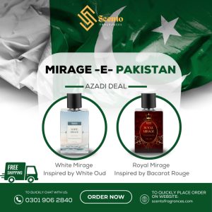 Azaadi deal by scneto Fragrances, scento fragrances royal mirage e pakistan deal, Affordable deal in 26000 affordable perfumes scentof ragrqances azadi deal , am fragrances, lattaffa, white oud bacarat rouge 540 m,fk
