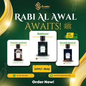 Rabi AL awal DEal by scento fragrances, bakhoor impression, bakhoor green scento fragrances, deals by rabi al awal deals, scento fragrances, new fragrances, best impressions store in paksitan, new perfume making, oils, dunhill desire, tuscan leather, perfumery